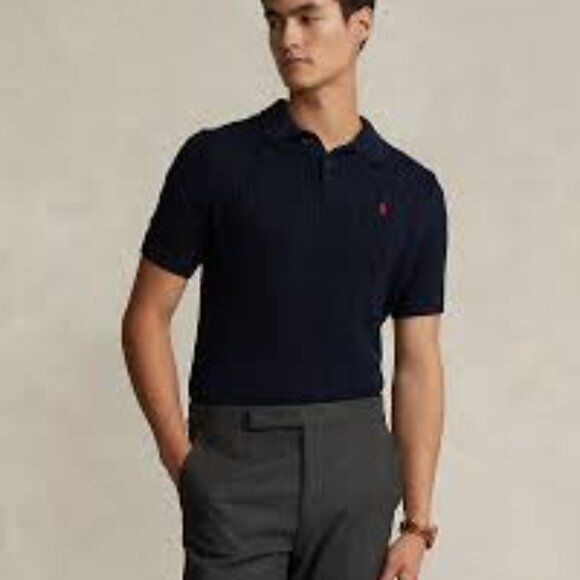 BNWT CABLE KNIT COTTON POLO COLLAR SHORT SLEEVE SWEATER - Picture 2 of 2